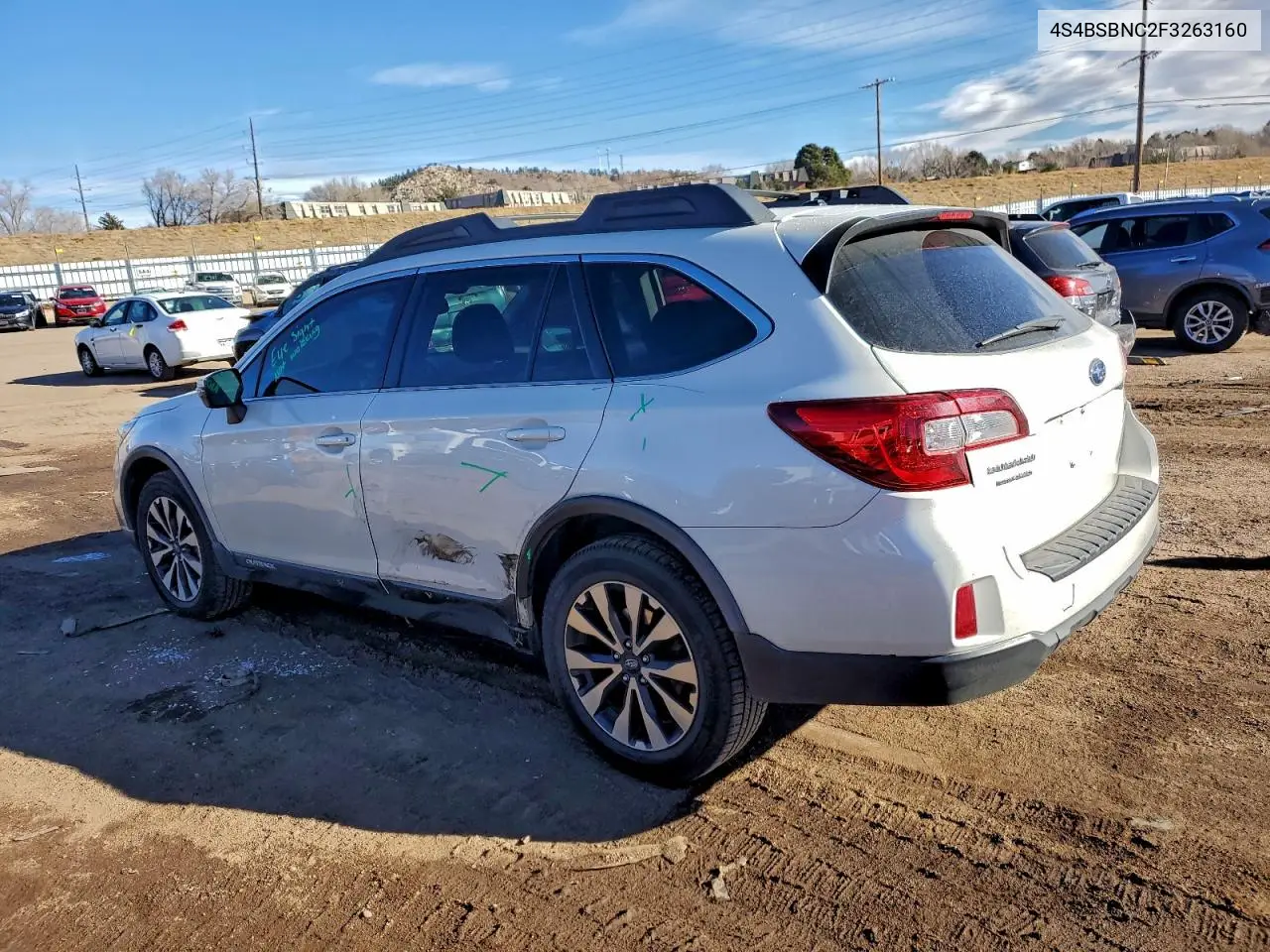 4S4BSBNC2F3263160 2015 Subaru Outback 2.5I Limited