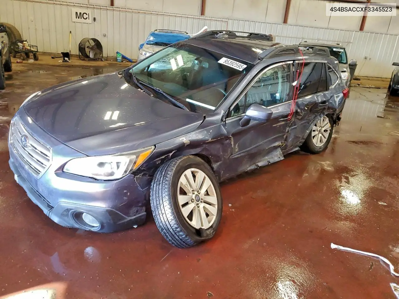 4S4BSACCXF3345523 2015 Subaru Outback 2.5I Premium