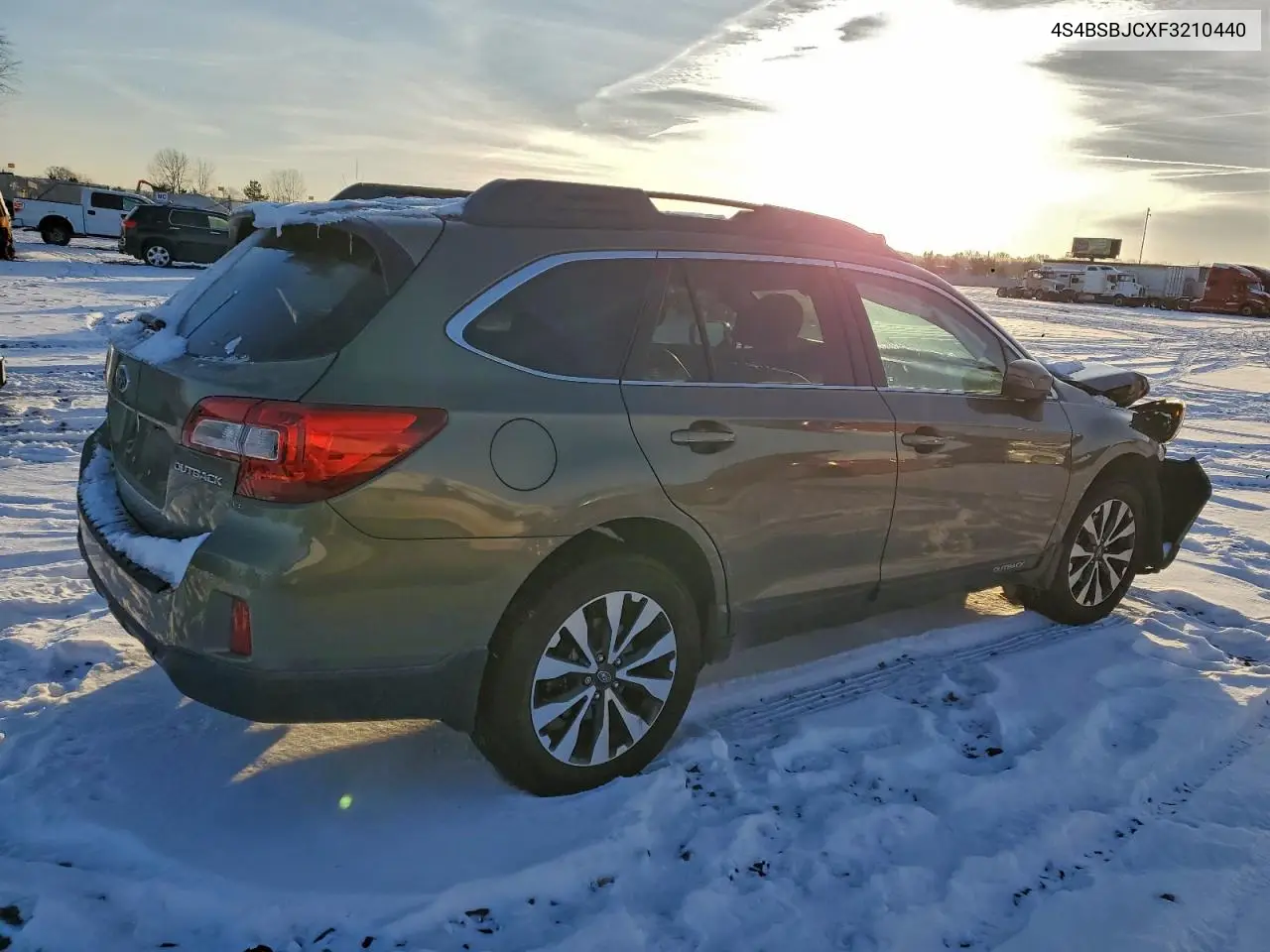 4S4BSBJCXF3210440 2015 Subaru Outback 2.5I Limited