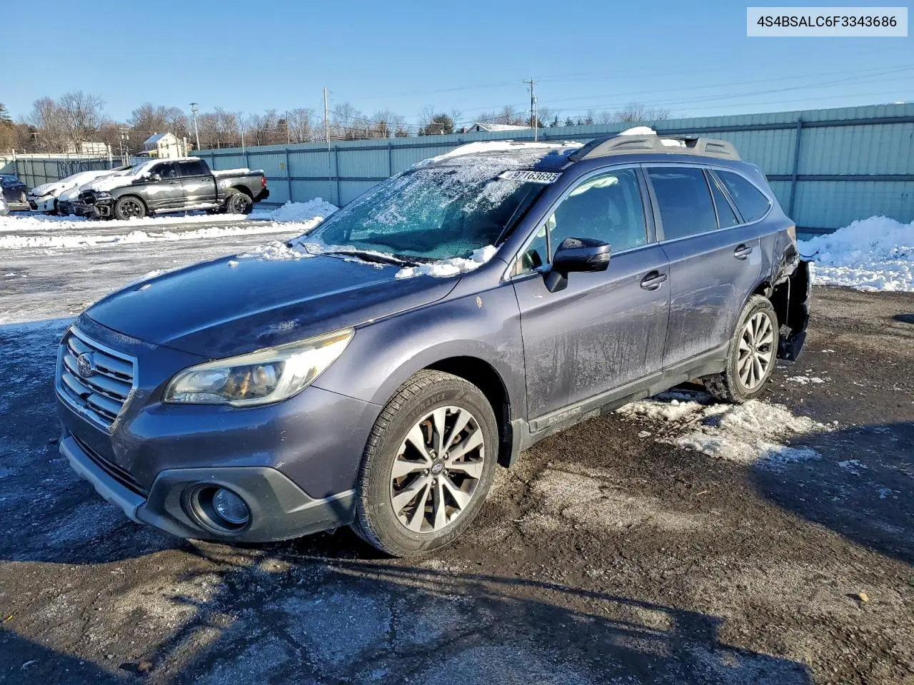 4S4BSALC6F3343686 2015 Subaru Outback 2.5I Limited