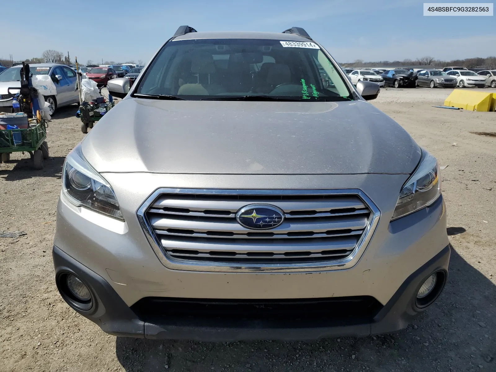 2016 Subaru Outback 2.5I Premium VIN: 4S4BSBFC9G3282563 Lot: 48339914