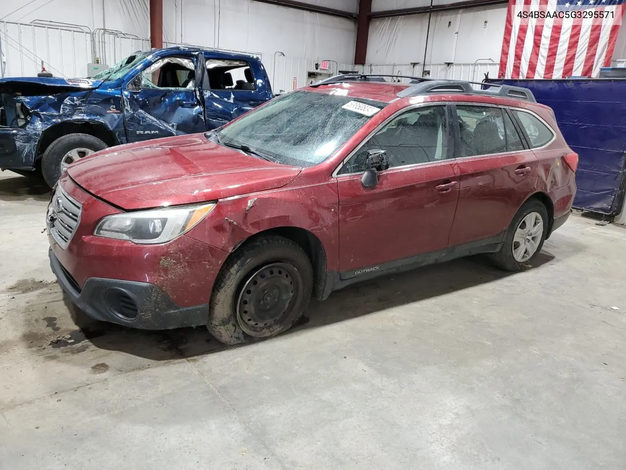 2016 Subaru Outback 2.5I VIN: 4S4BSAAC5G3295571 Lot: 53850834