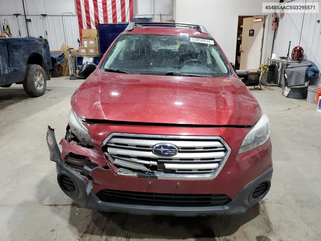 2016 Subaru Outback 2.5I VIN: 4S4BSAAC5G3295571 Lot: 53850834