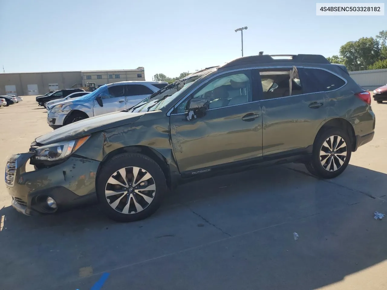 2016 Subaru Outback 3.6R Limited VIN: 4S4BSENC5G3328182 Lot: 55746014