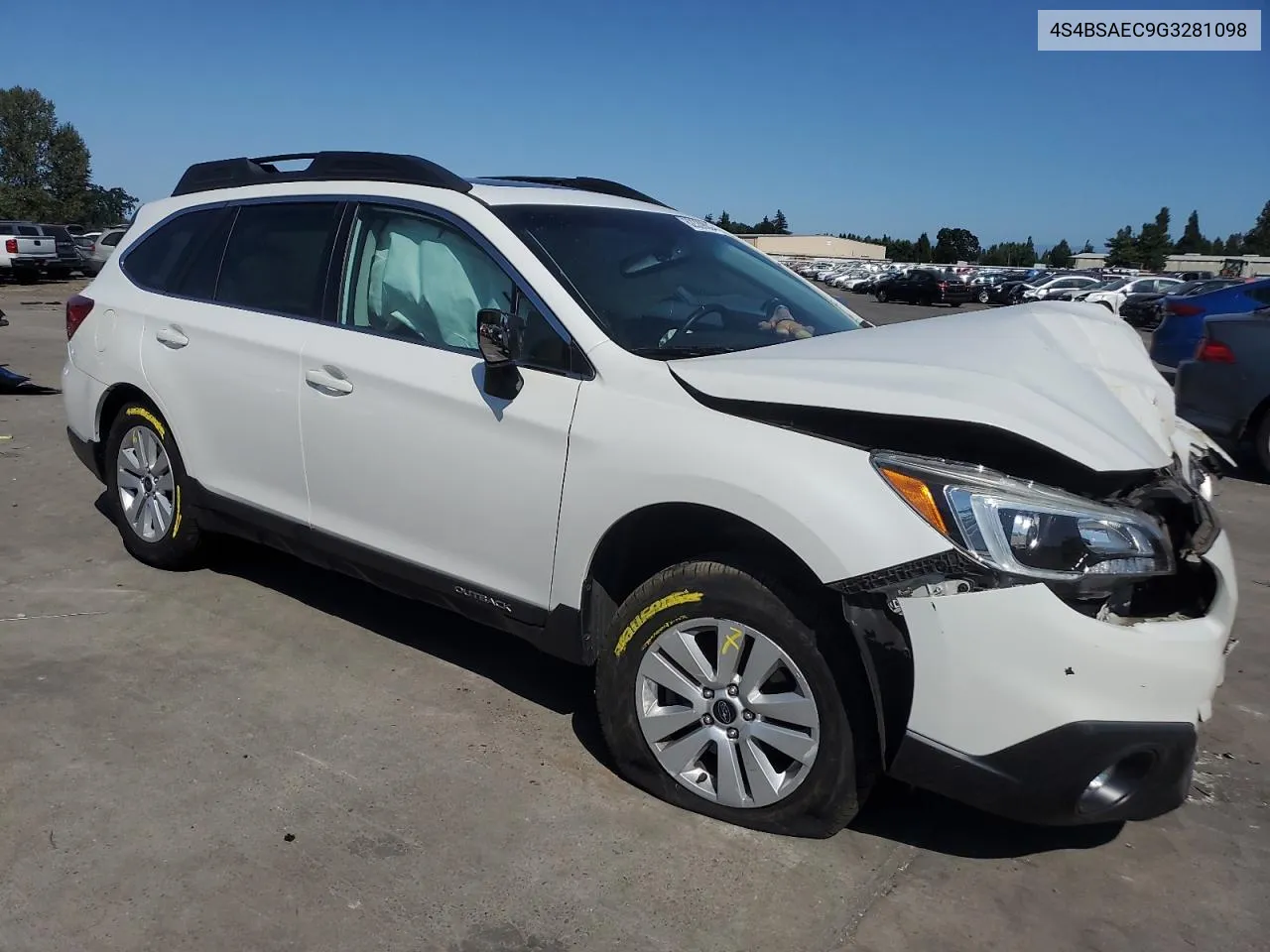 2016 Subaru Outback 2.5I Premium VIN: 4S4BSAEC9G3281098 Lot: 62339094