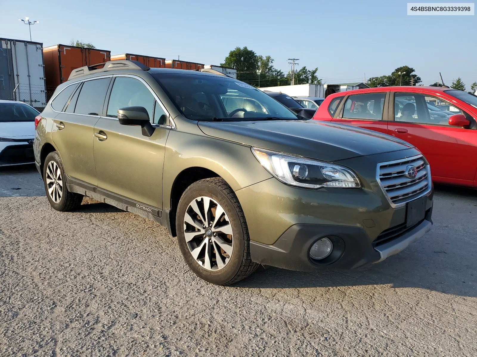 4S4BSBNC8G3339398 2016 Subaru Outback 2.5I Limited