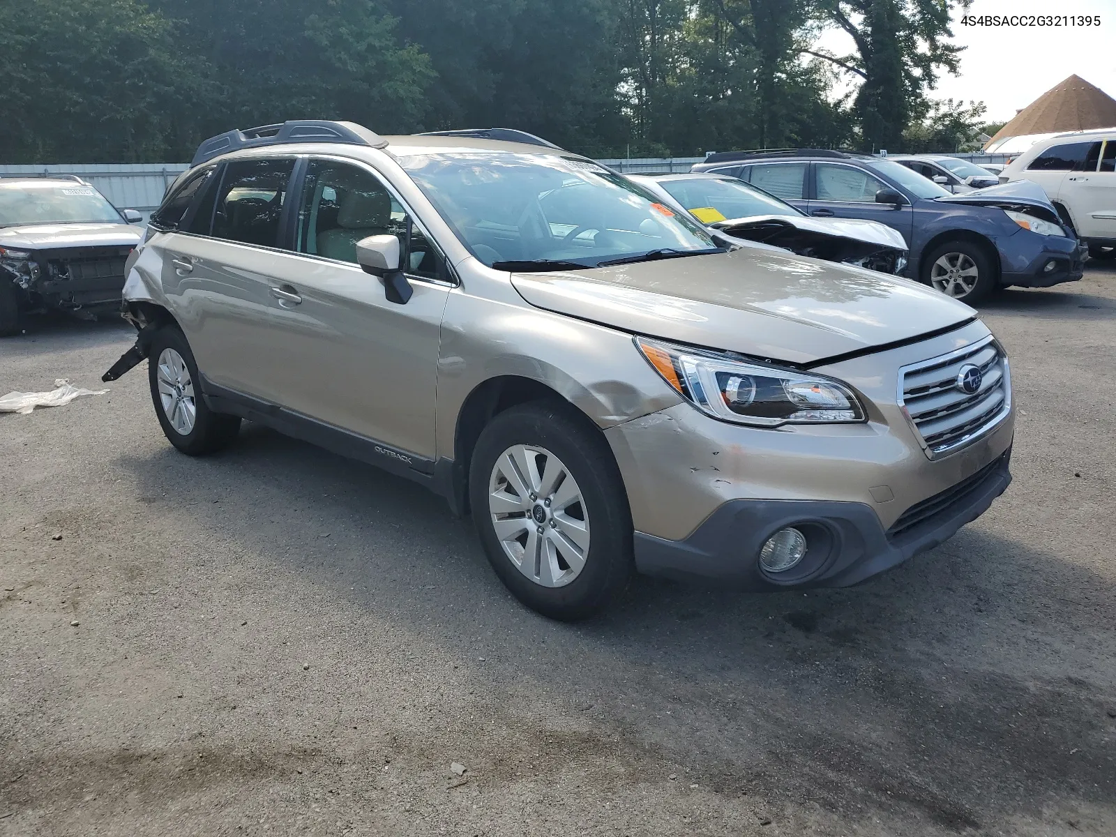 2016 Subaru Outback 2.5I Premium VIN: 4S4BSACC2G3211395 Lot: 63667494