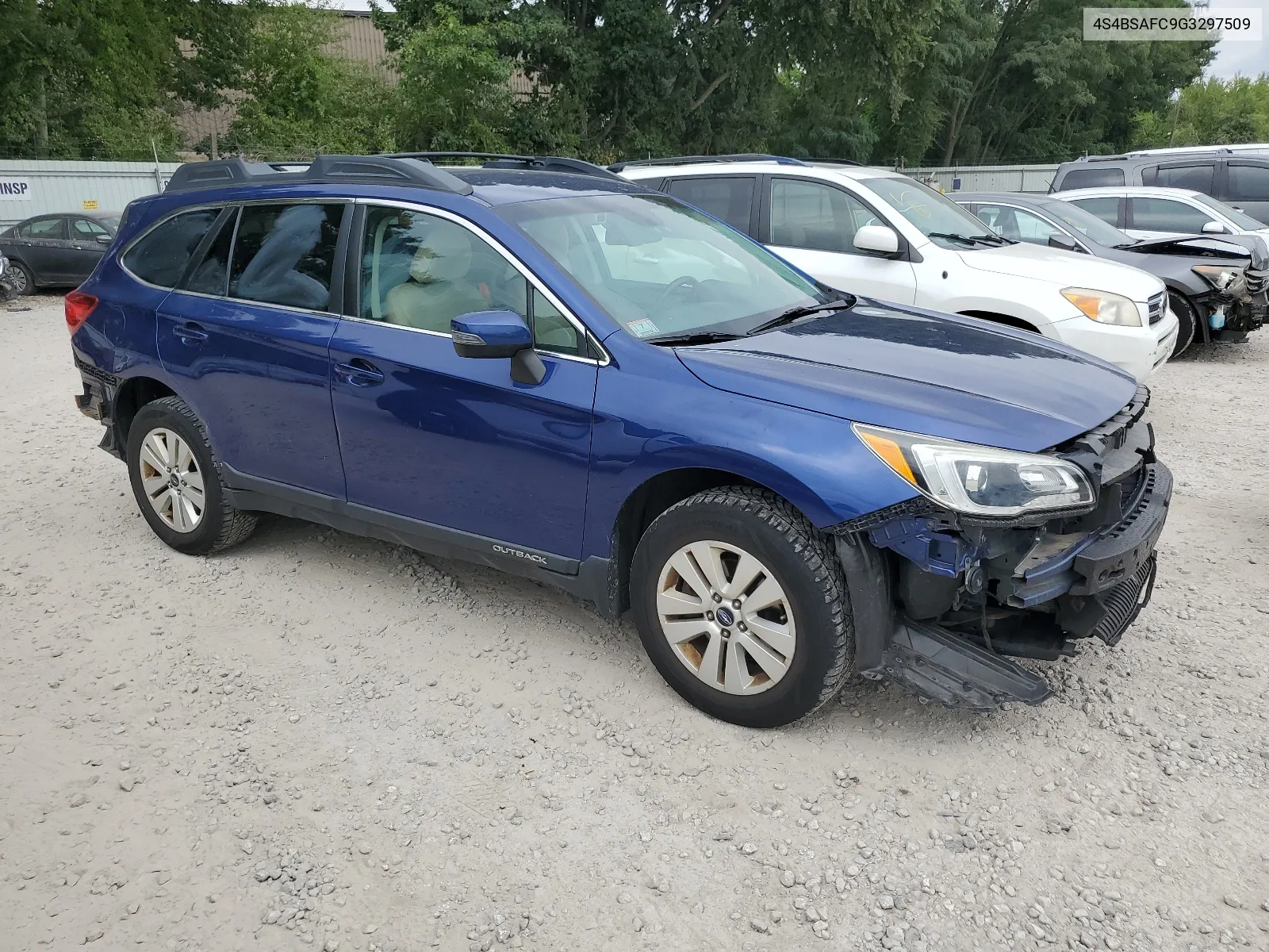 4S4BSAFC9G3297509 2016 Subaru Outback 2.5I Premium