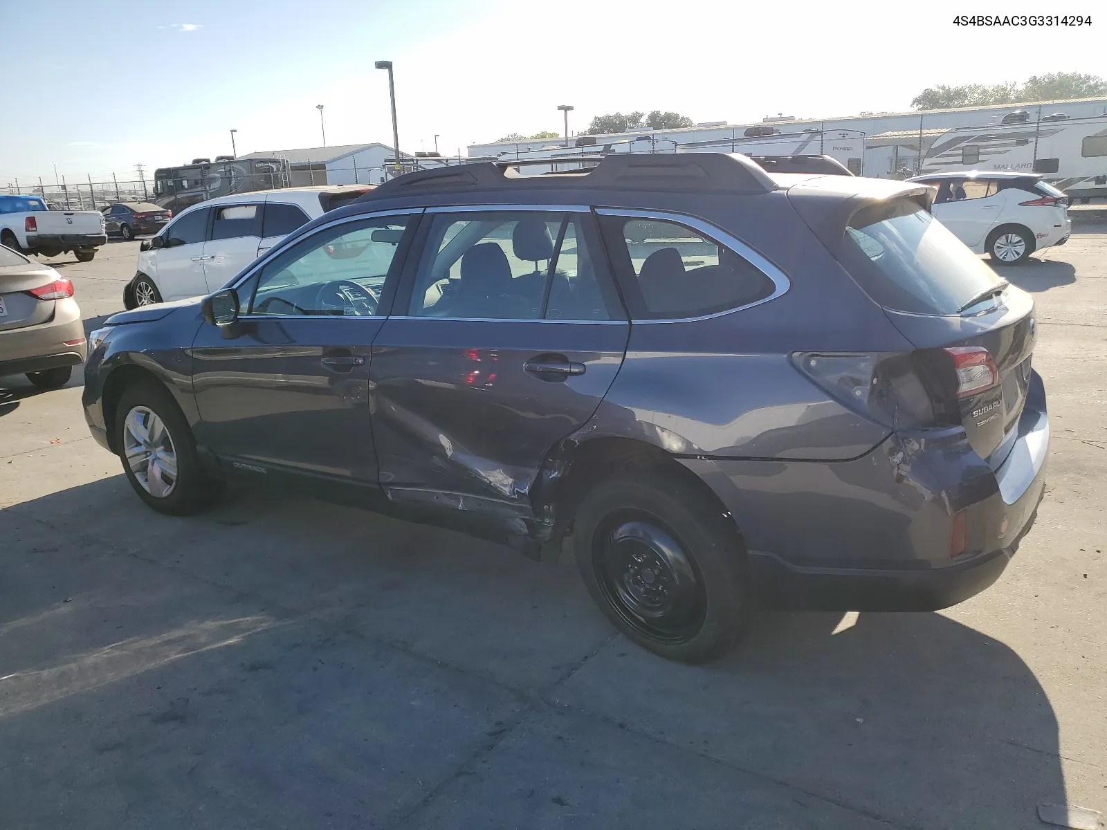 2016 Subaru Outback 2.5I VIN: 4S4BSAAC3G3314294 Lot: 64092404