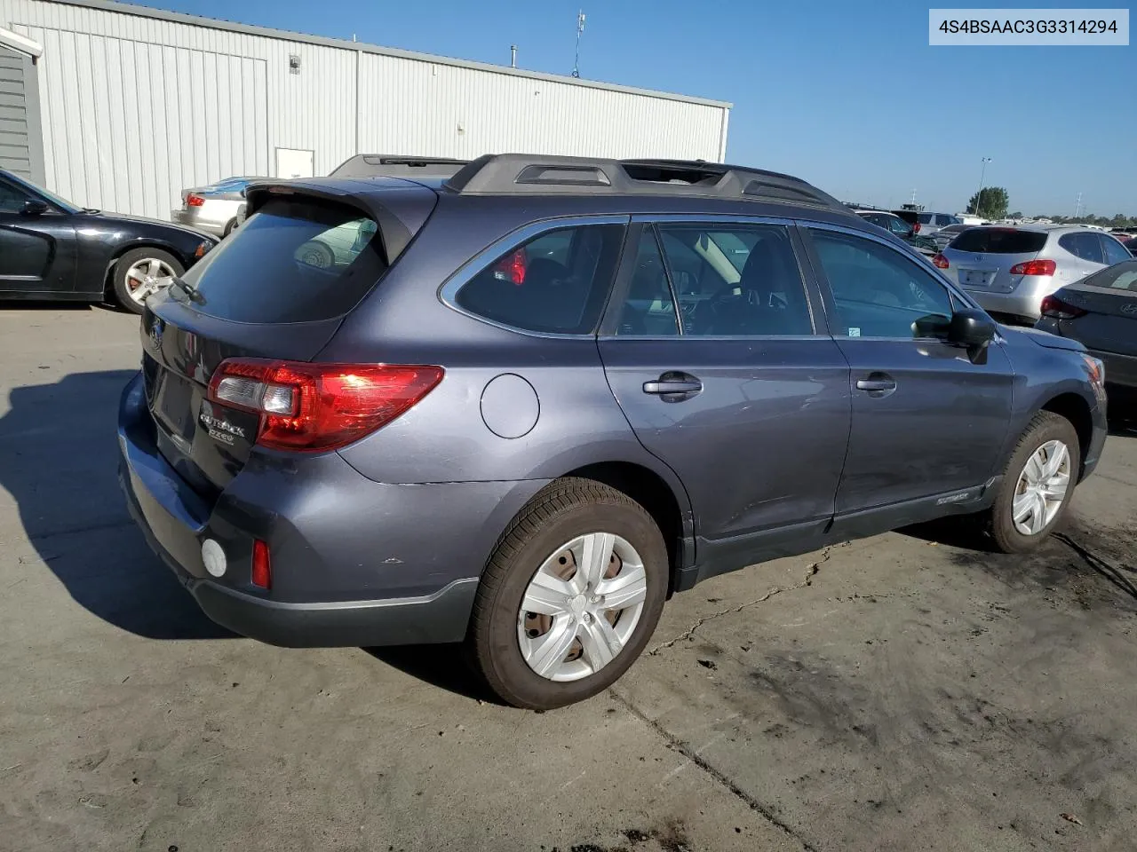 2016 Subaru Outback 2.5I VIN: 4S4BSAAC3G3314294 Lot: 64092404