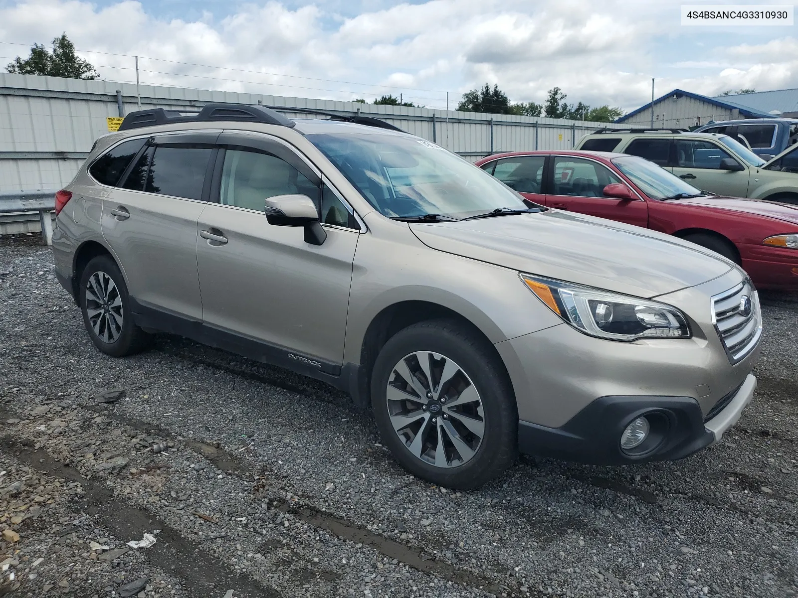 2016 Subaru Outback 2.5I Limited VIN: 4S4BSANC4G3310930 Lot: 64341444