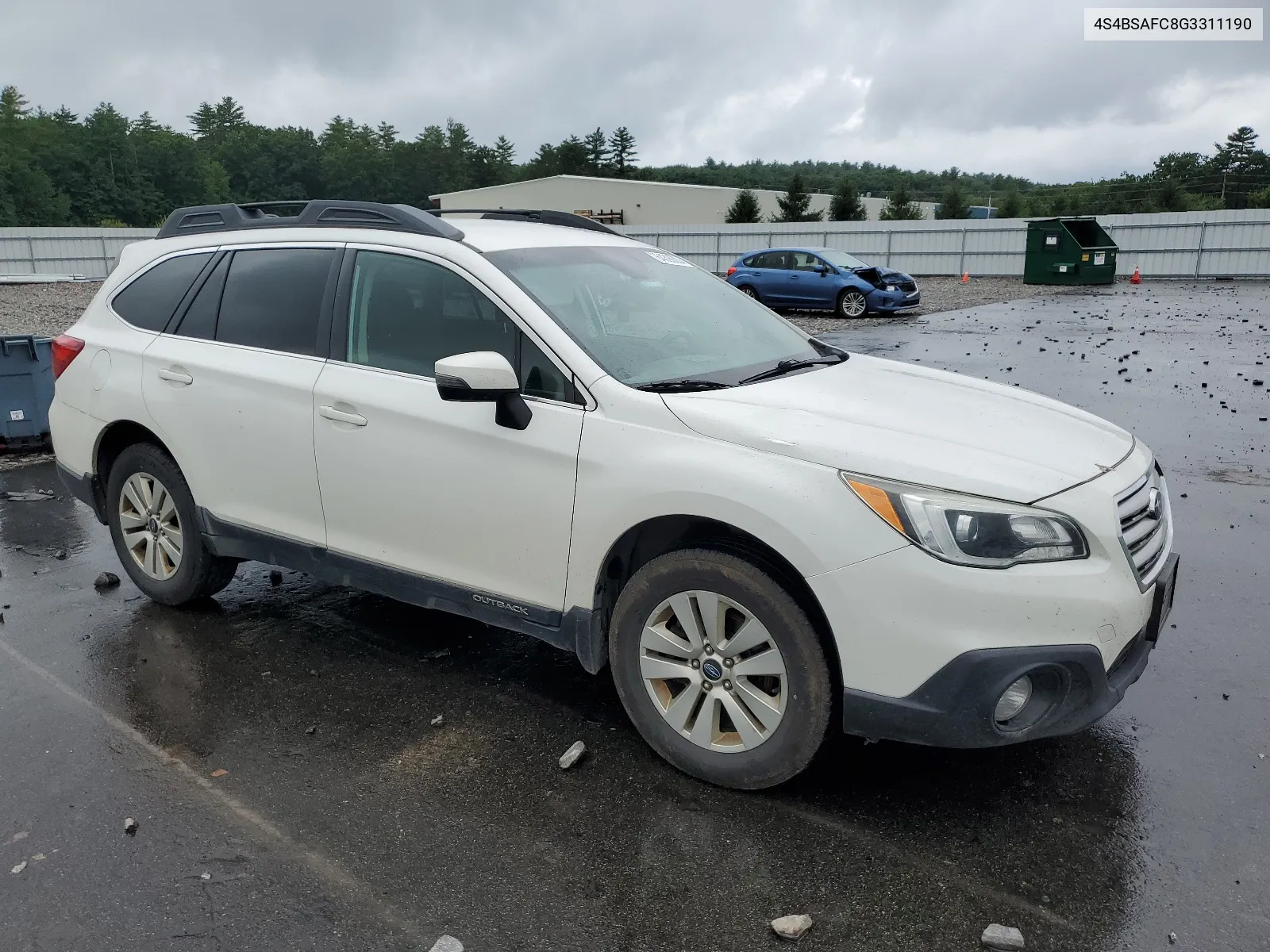 2016 Subaru Outback 2.5I Premium VIN: 4S4BSAFC8G3311190 Lot: 64390004