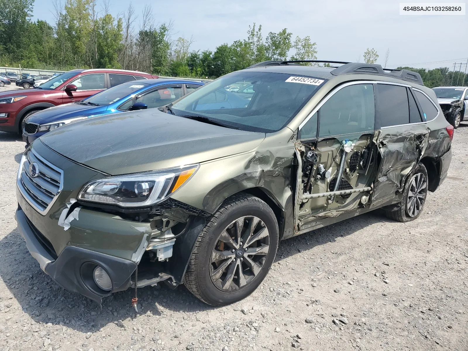 4S4BSAJC1G3258260 2016 Subaru Outback 2.5I Limited