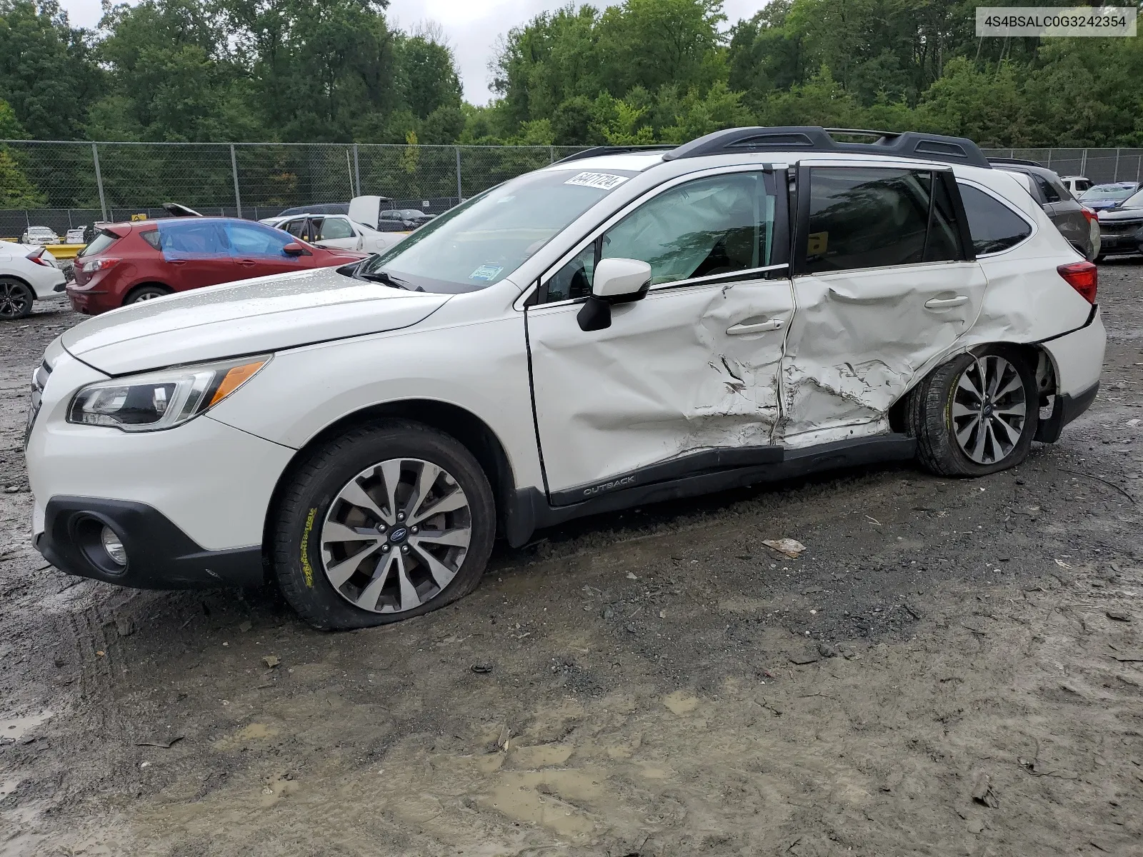 2016 Subaru Outback 2.5I Limited VIN: 4S4BSALC0G3242354 Lot: 64471724