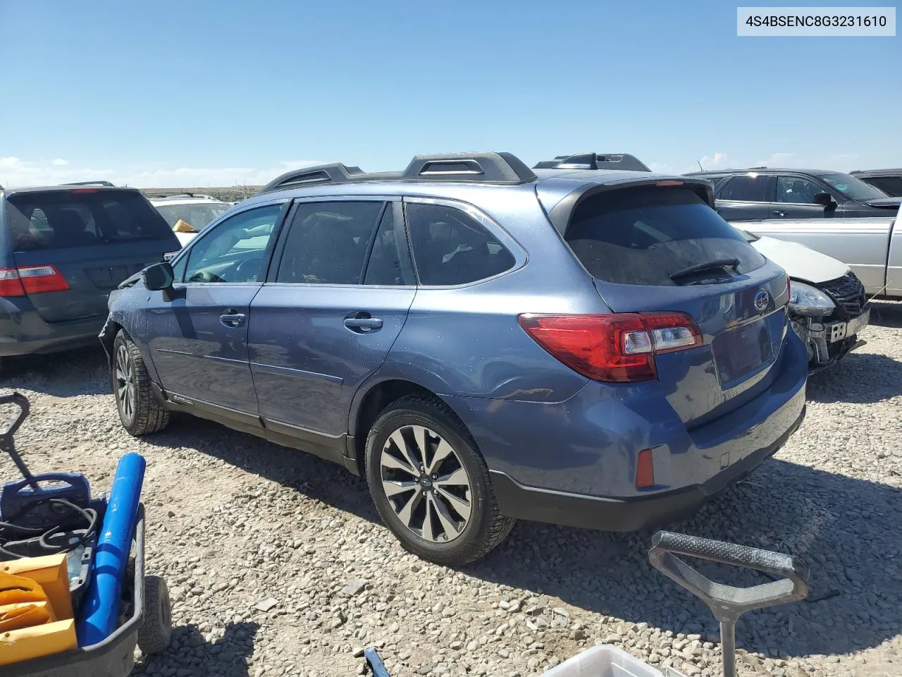 2016 Subaru Outback 3.6R Limited VIN: 4S4BSENC8G3231610 Lot: 64700824