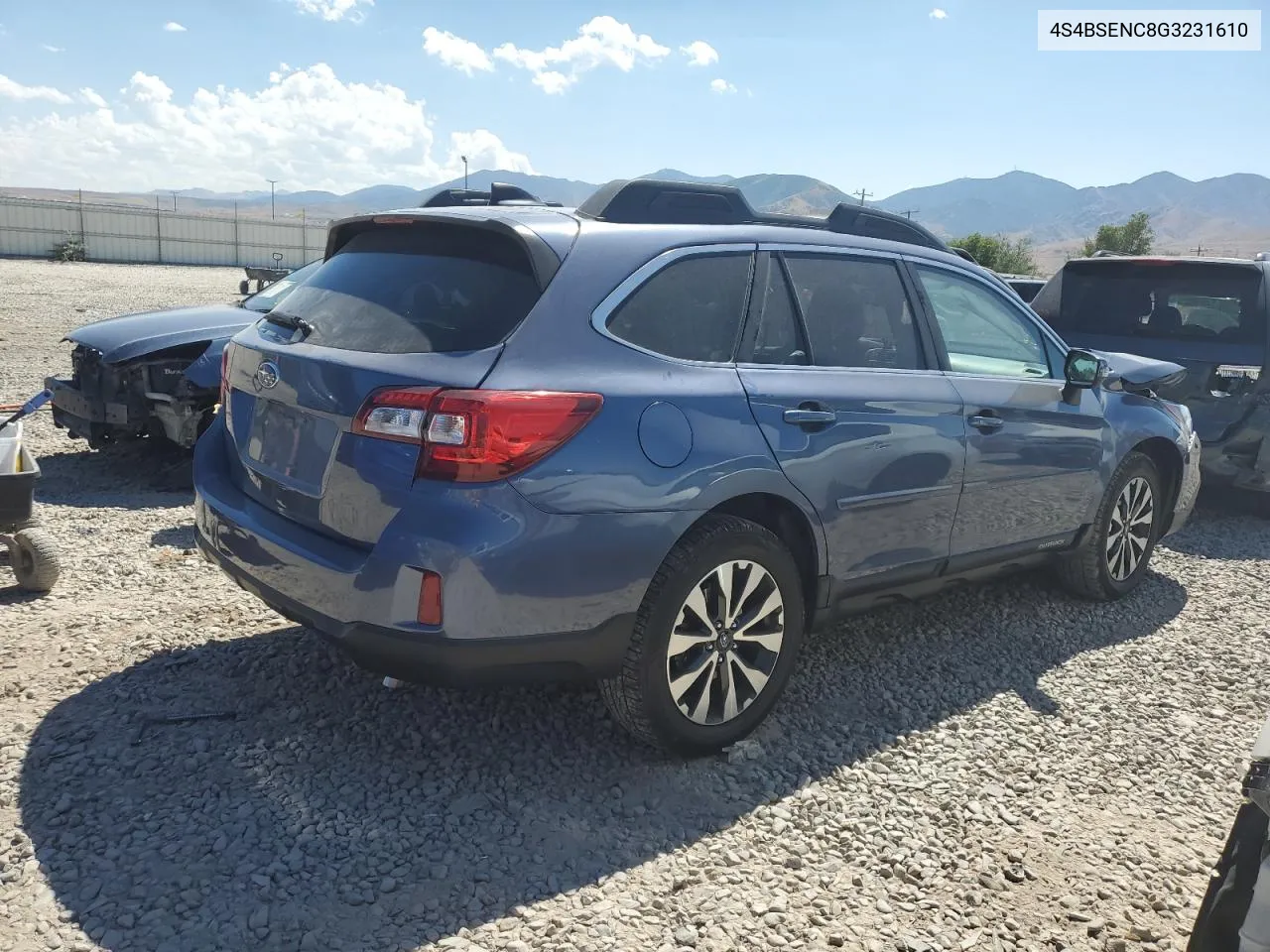 2016 Subaru Outback 3.6R Limited VIN: 4S4BSENC8G3231610 Lot: 64700824