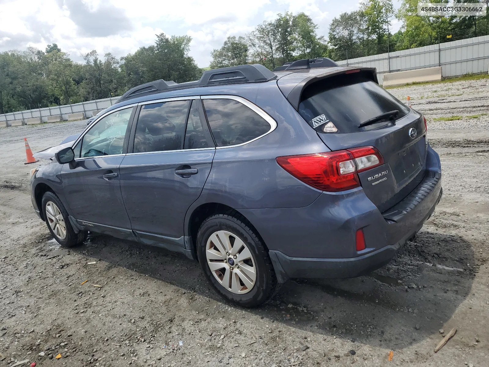 2016 Subaru Outback 2.5I Premium VIN: 4S4BSACC3G3306662 Lot: 64705624