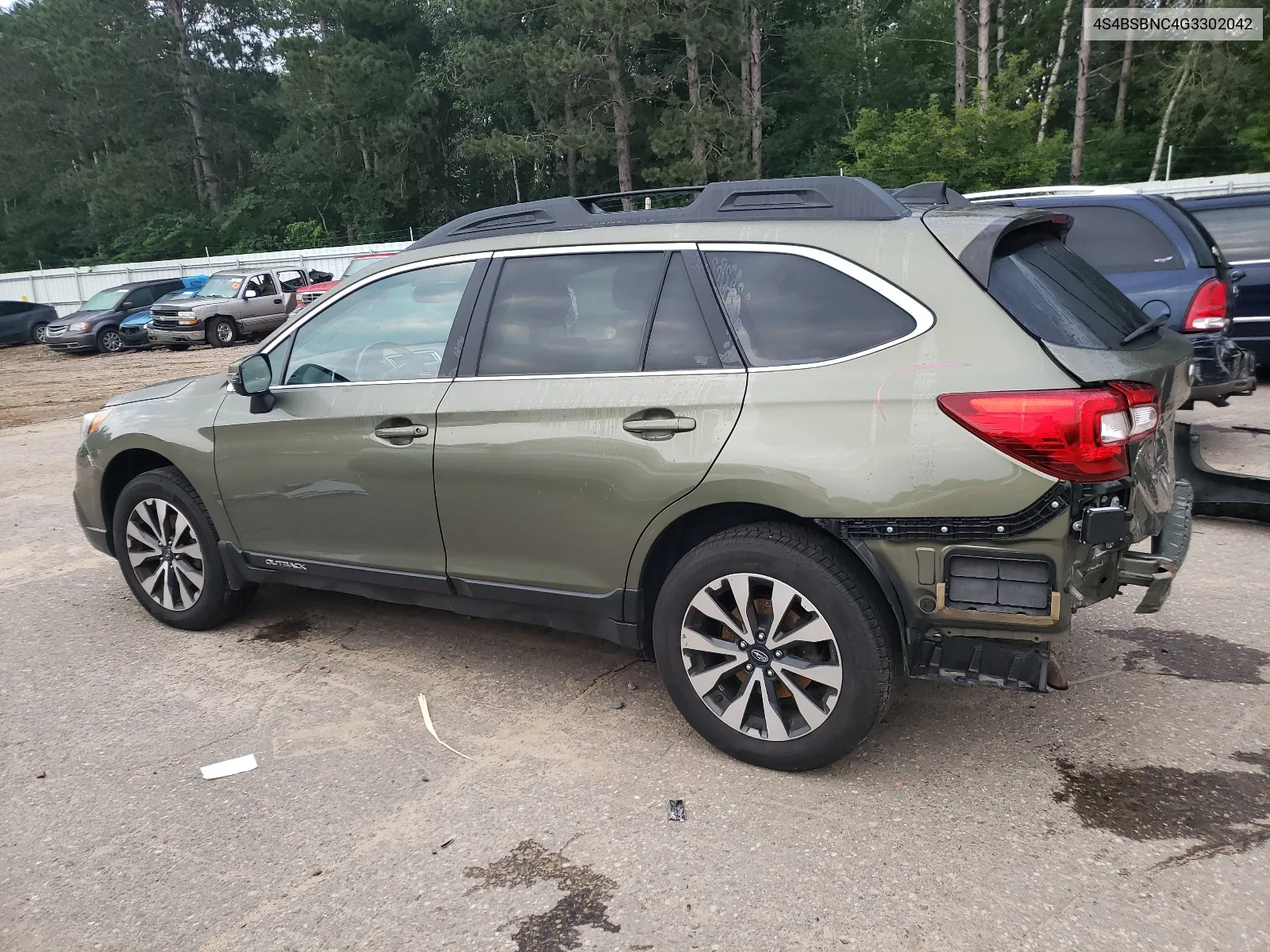 2016 Subaru Outback 2.5I Limited VIN: 4S4BSBNC4G3302042 Lot: 64760414