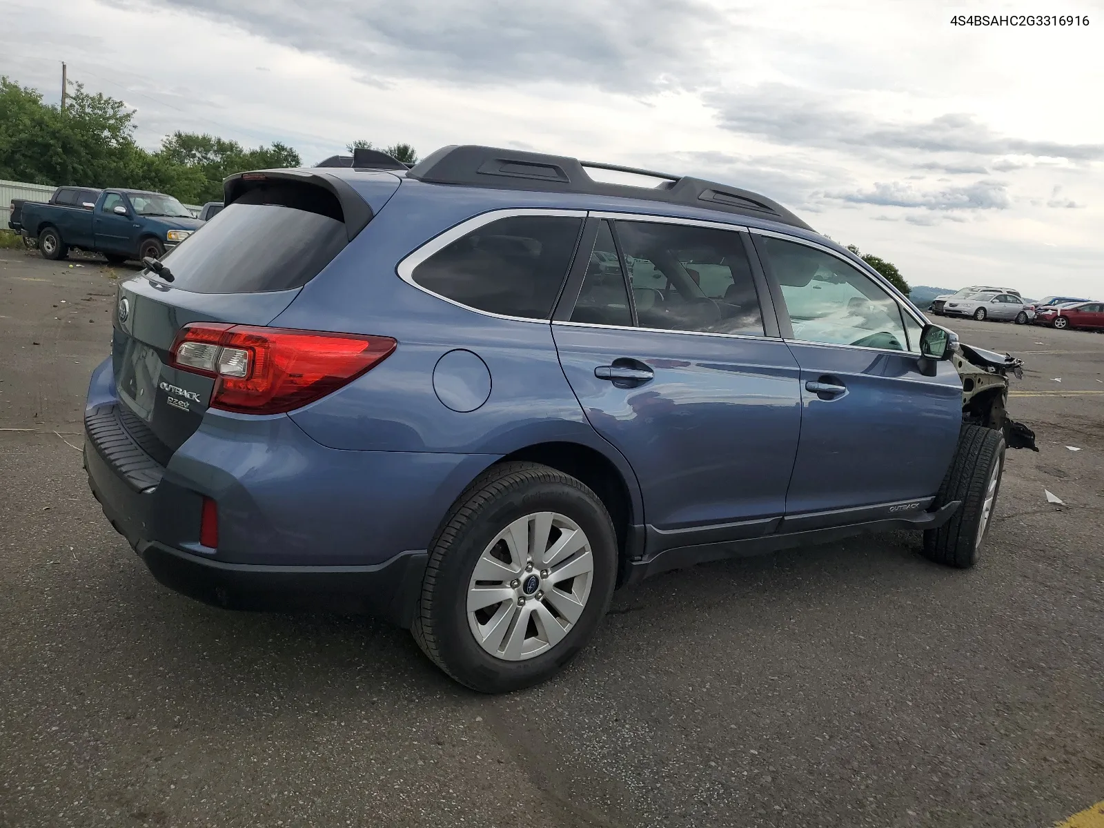 2016 Subaru Outback 2.5I Premium VIN: 4S4BSAHC2G3316916 Lot: 64994264