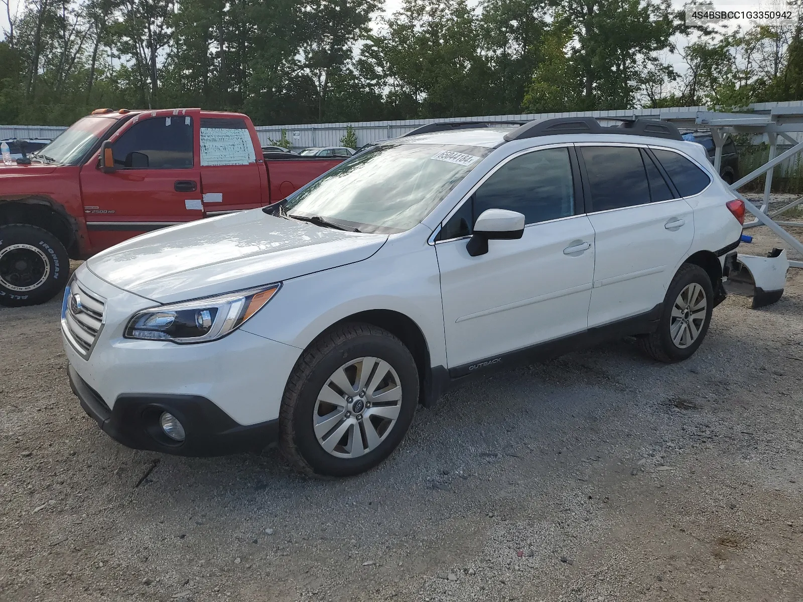 2016 Subaru Outback 2.5I Premium VIN: 4S4BSBCC1G3350942 Lot: 65044184