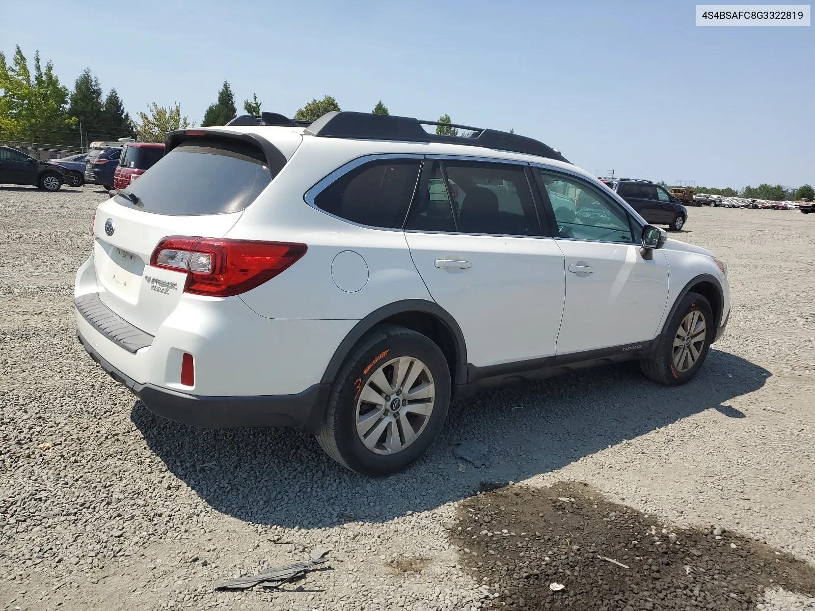 2016 Subaru Outback 2.5I Premium VIN: 4S4BSAFC8G3322819 Lot: 65599754