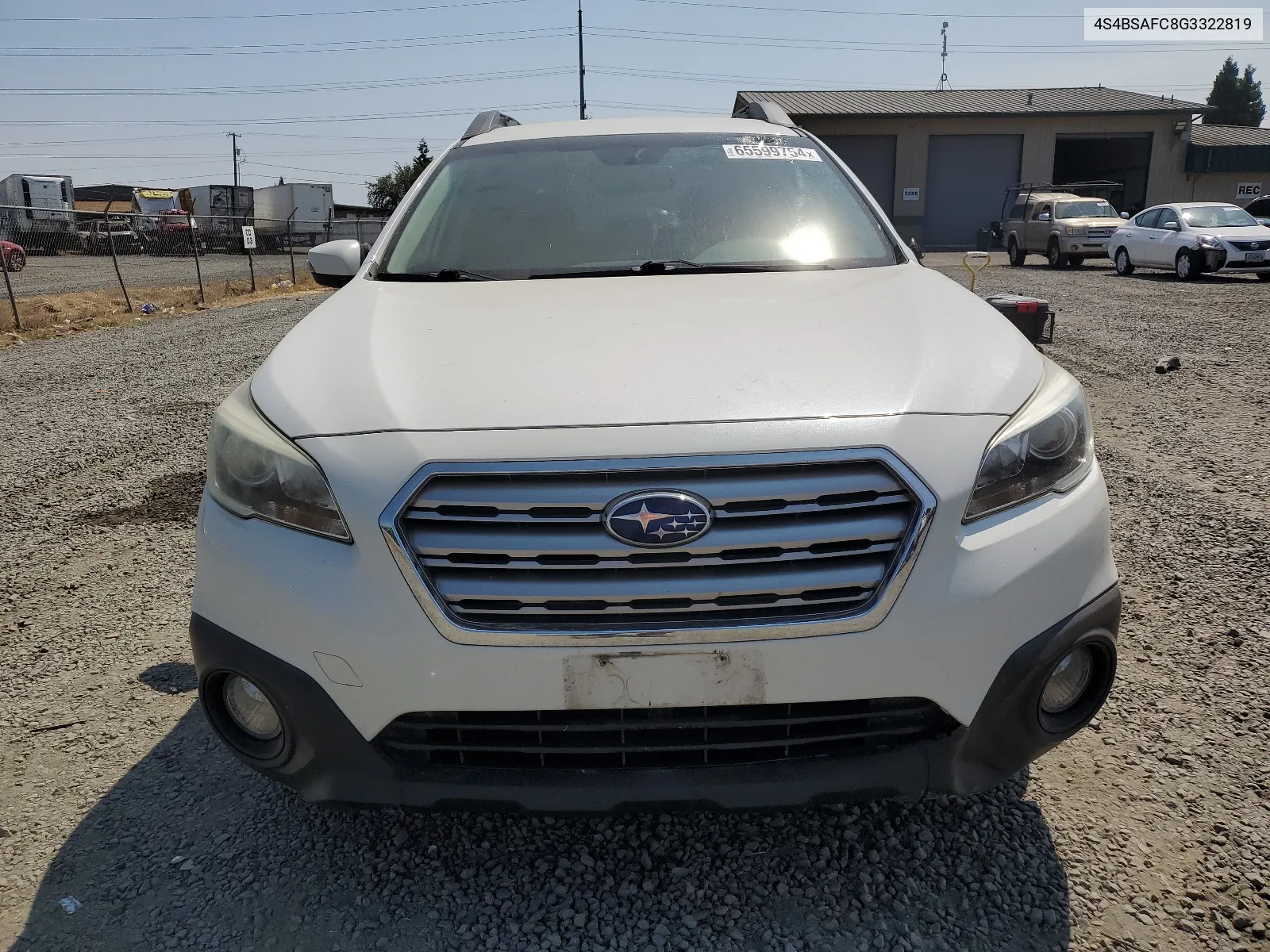 2016 Subaru Outback 2.5I Premium VIN: 4S4BSAFC8G3322819 Lot: 65599754