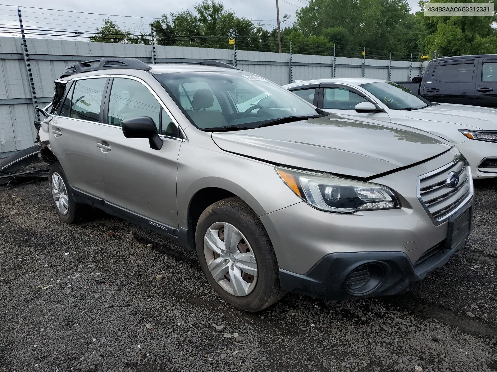 2016 Subaru Outback 2.5I VIN: 4S4BSAAC6G3312331 Lot: 65888634