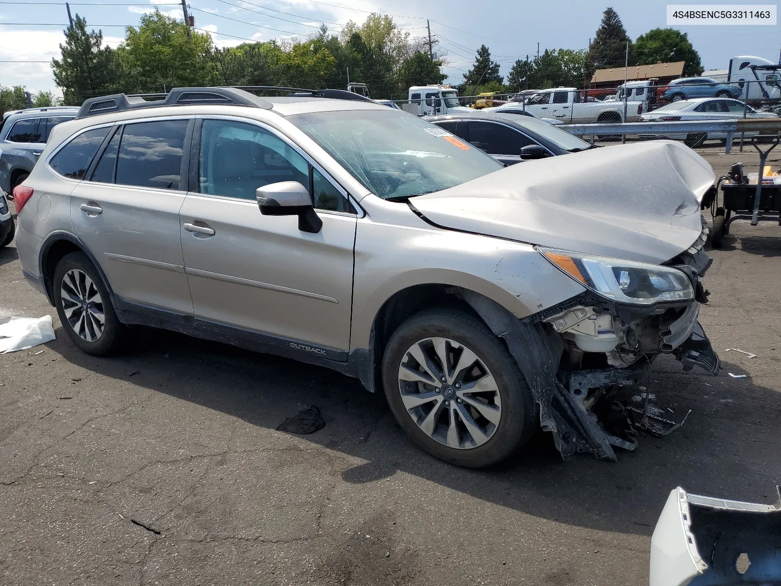 2016 Subaru Outback 3.6R Limited VIN: 4S4BSENC5G3311463 Lot: 66209474