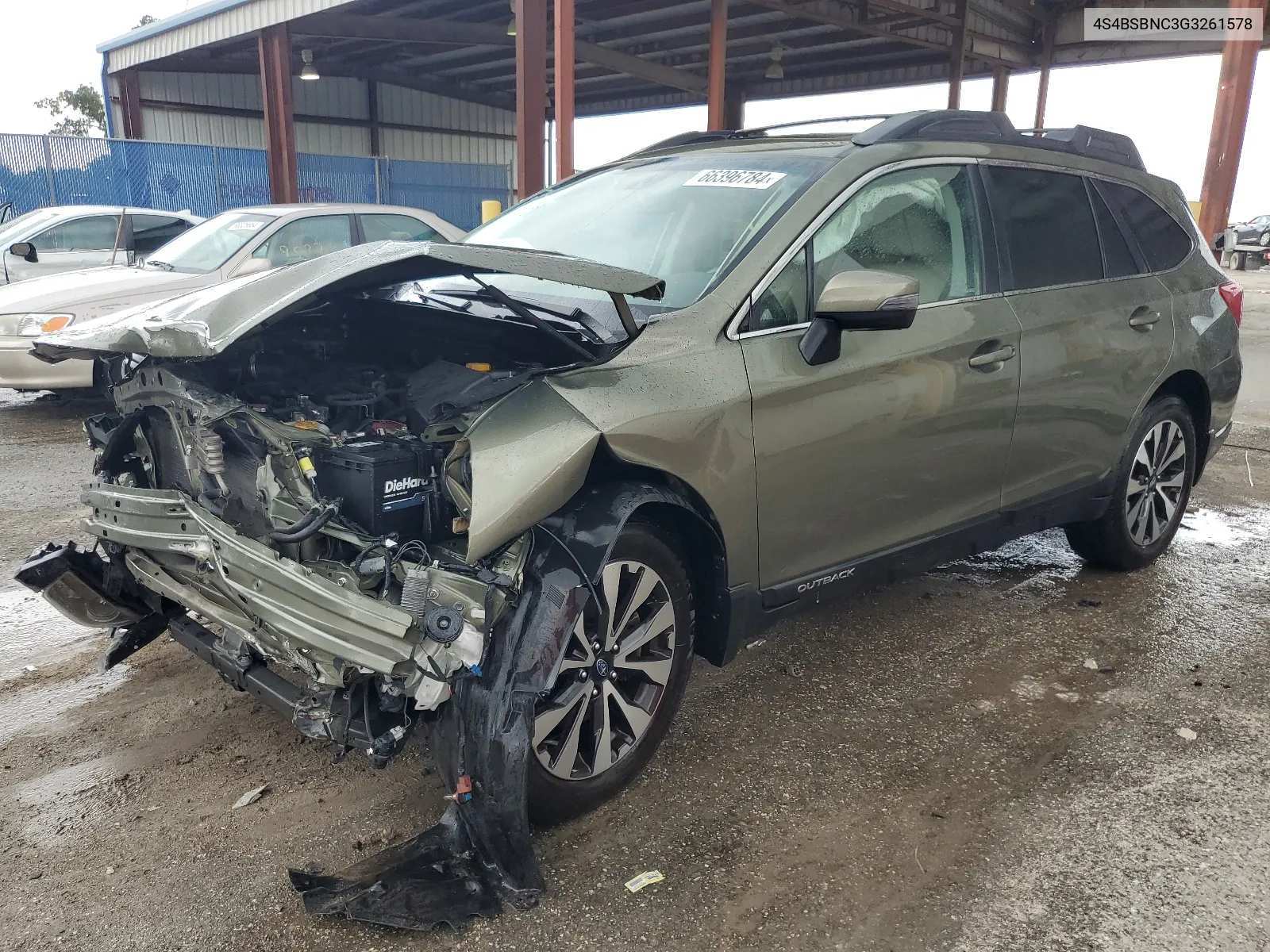 2016 Subaru Outback 2.5I Limited VIN: 4S4BSBNC3G3261578 Lot: 66396784