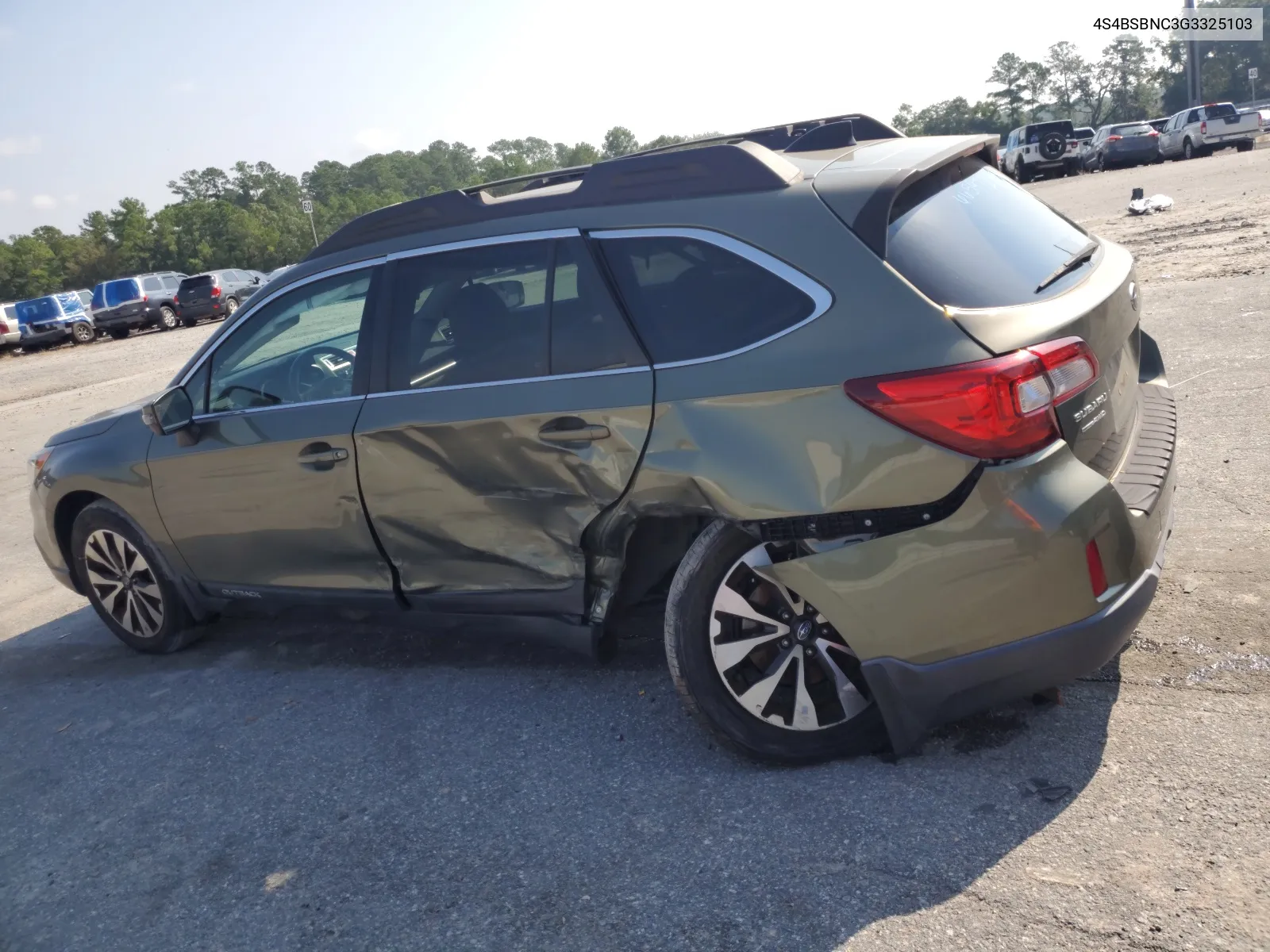 2016 Subaru Outback 2.5I Limited VIN: 4S4BSBNC3G3325103 Lot: 66597284