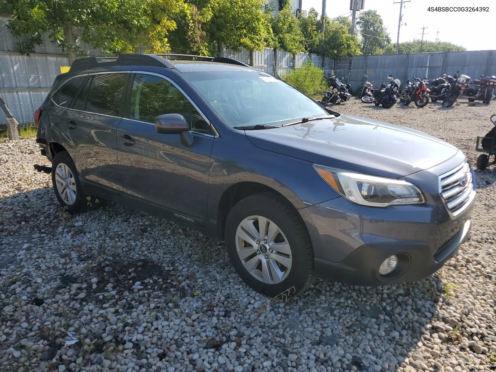 2016 Subaru Outback 2.5I Premium VIN: 4S4BSBCC0G3264392 Lot: 67274764