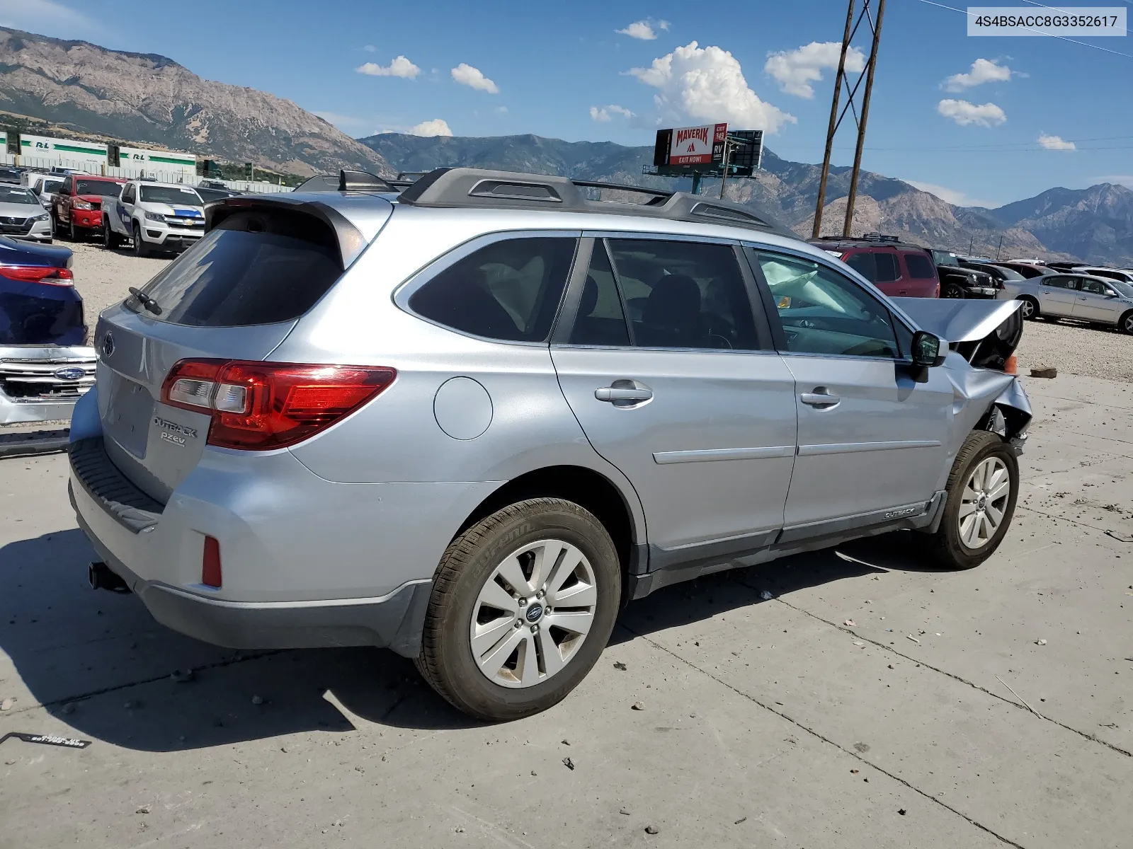 2016 Subaru Outback 2.5I Premium VIN: 4S4BSACC8G3352617 Lot: 67347884