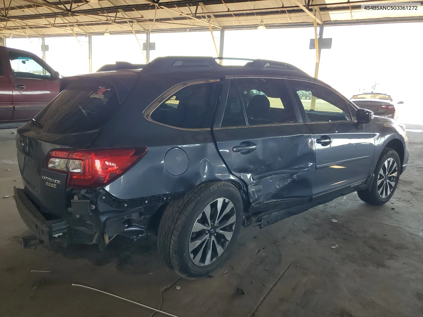 2016 Subaru Outback 2.5I Limited VIN: 4S4BSANC5G3361272 Lot: 67424264