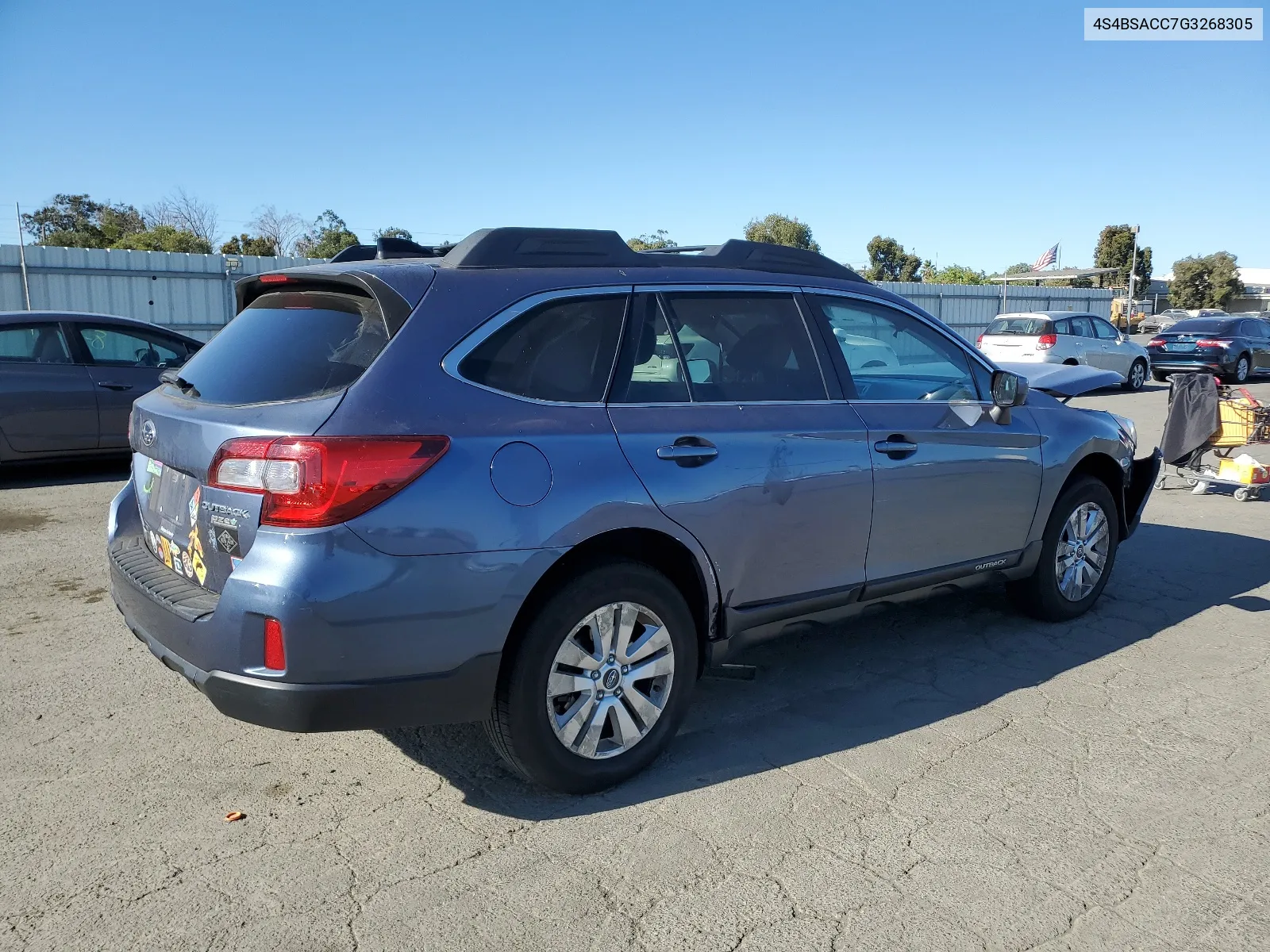 2016 Subaru Outback 2.5I Premium VIN: 4S4BSACC7G3268305 Lot: 67683544