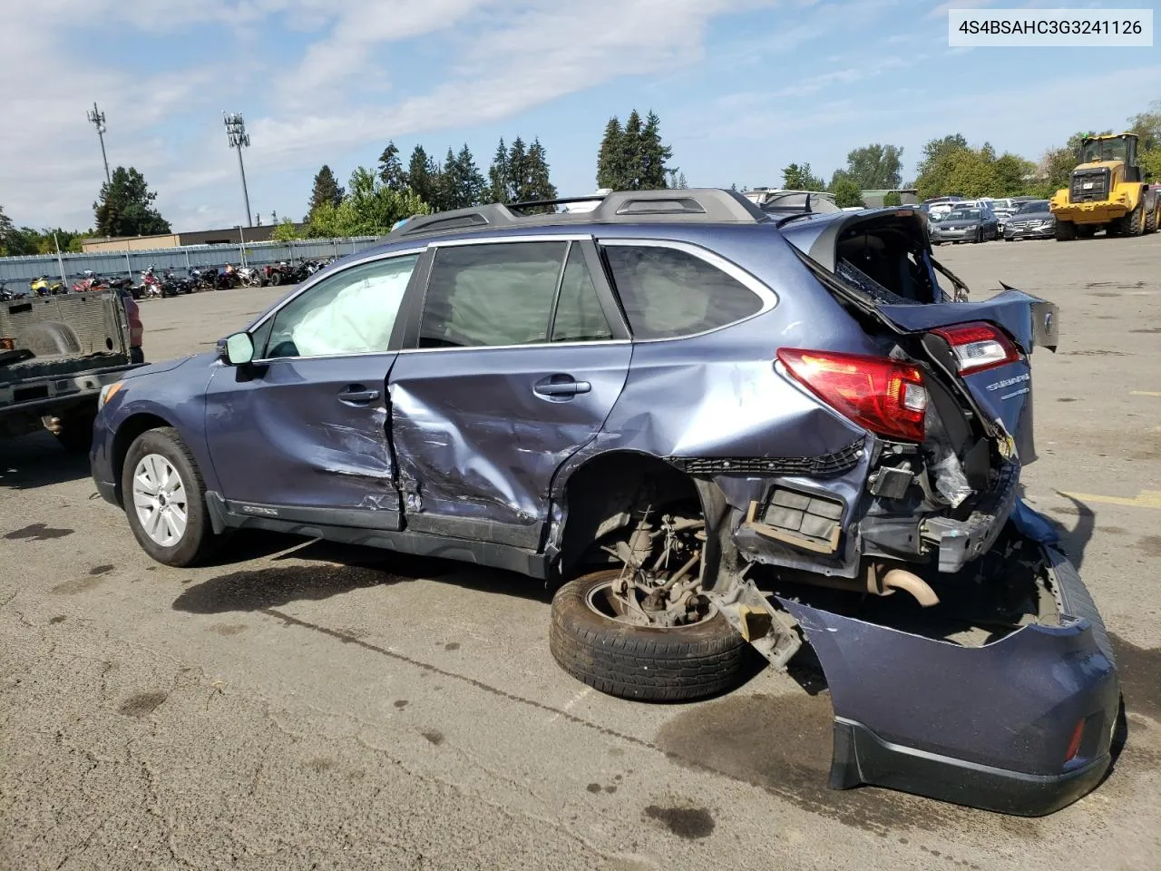 2016 Subaru Outback 2.5I Premium VIN: 4S4BSAHC3G3241126 Lot: 68945094