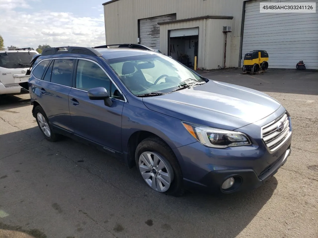 2016 Subaru Outback 2.5I Premium VIN: 4S4BSAHC3G3241126 Lot: 68945094