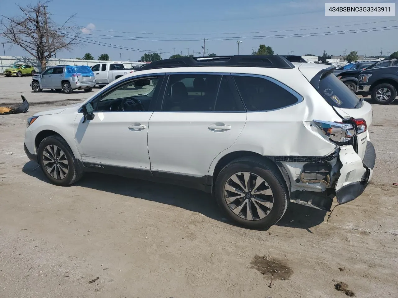 2016 Subaru Outback 2.5I Limited VIN: 4S4BSBNC3G3343911 Lot: 69396394