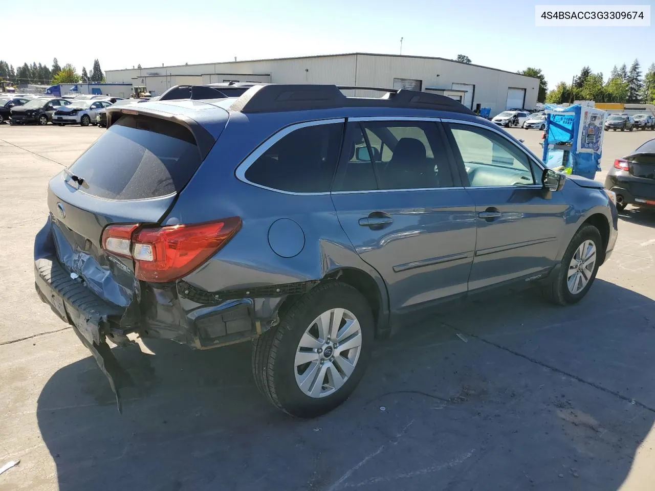 2016 Subaru Outback 2.5I Premium VIN: 4S4BSACC3G3309674 Lot: 69407144