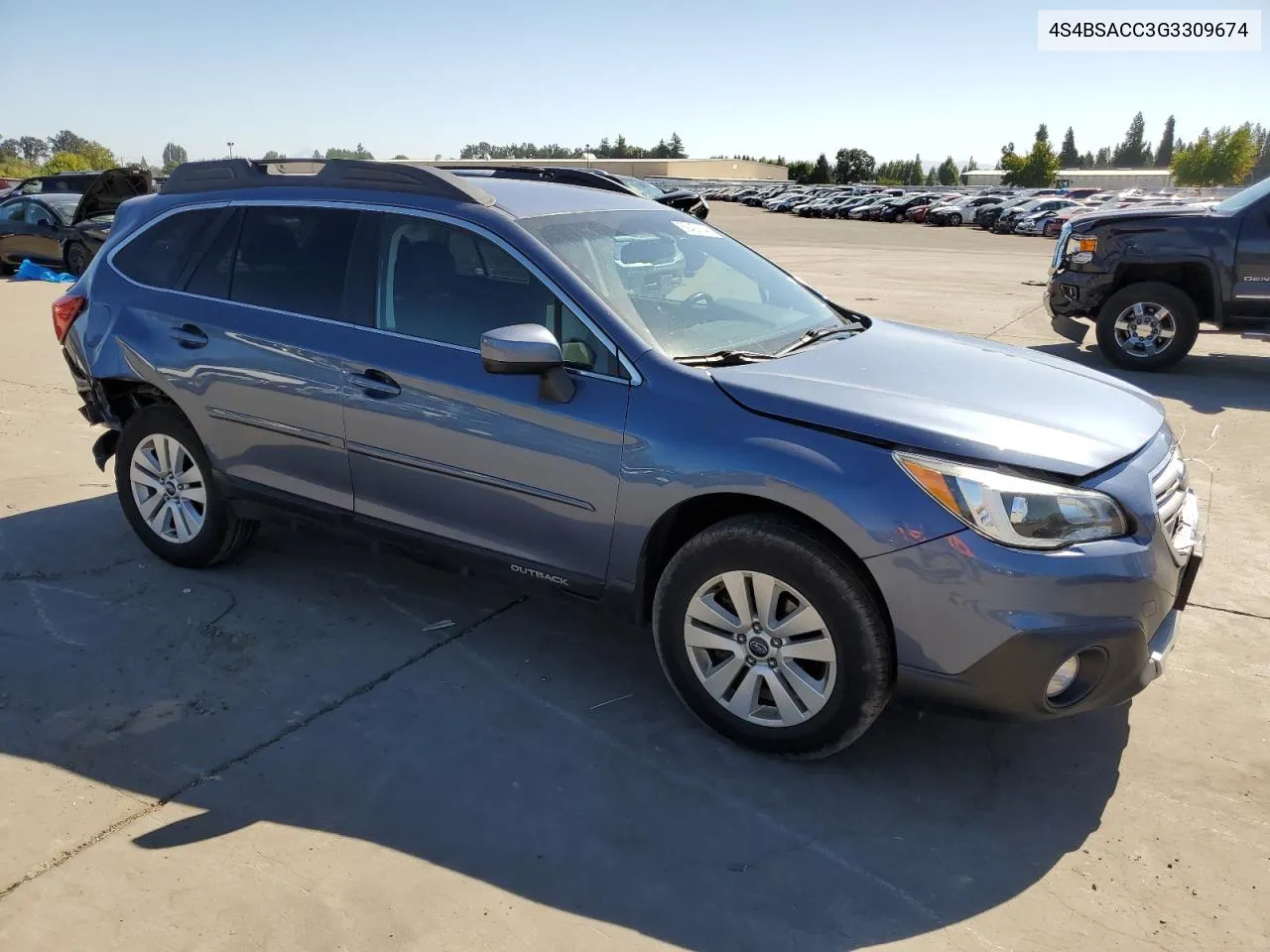 2016 Subaru Outback 2.5I Premium VIN: 4S4BSACC3G3309674 Lot: 69407144