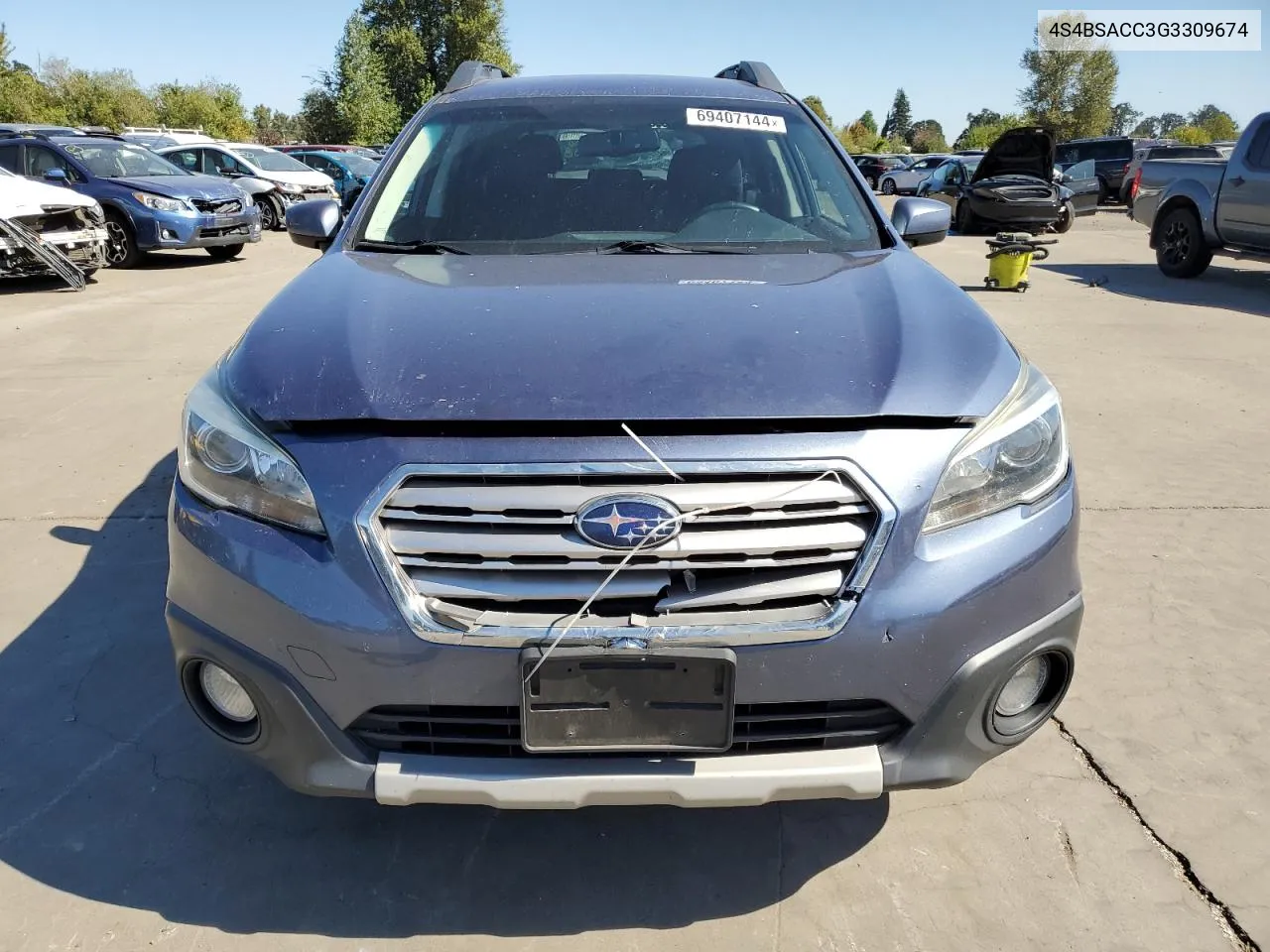 2016 Subaru Outback 2.5I Premium VIN: 4S4BSACC3G3309674 Lot: 69407144