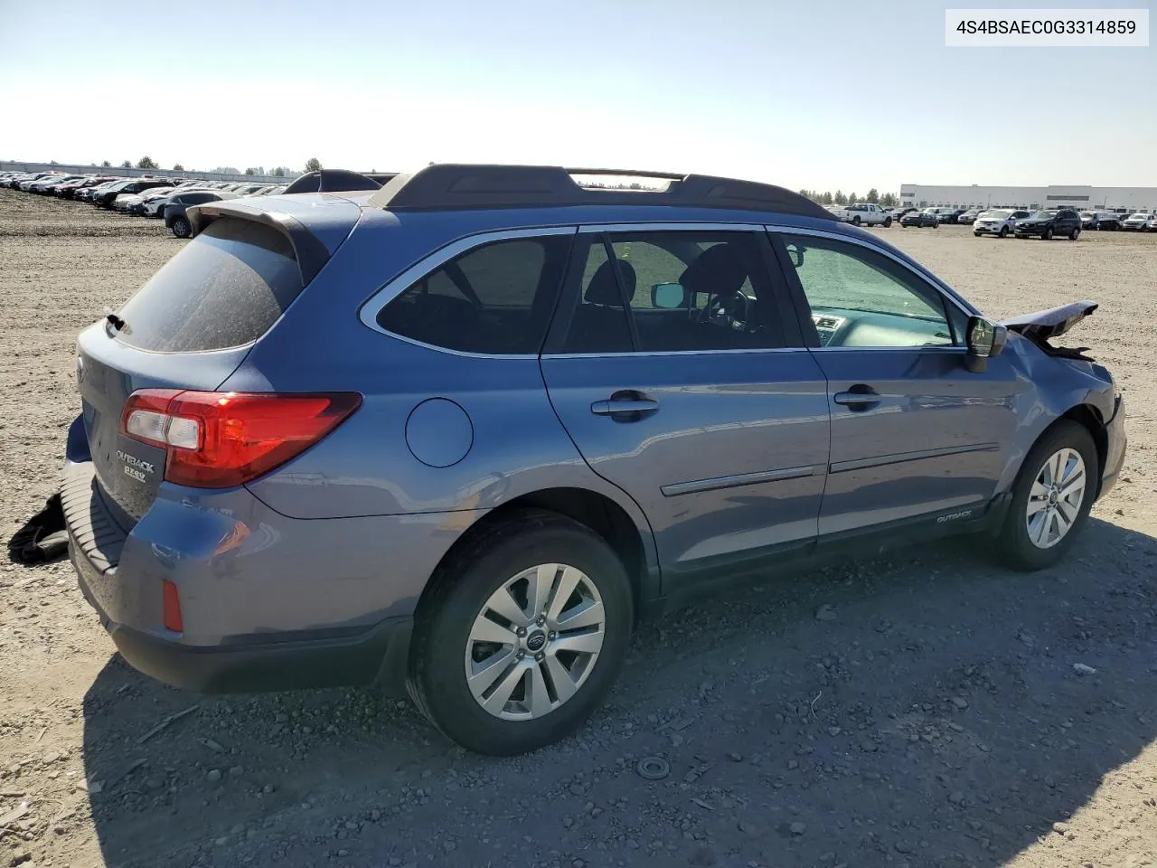 4S4BSAEC0G3314859 2016 Subaru Outback 2.5I Premium