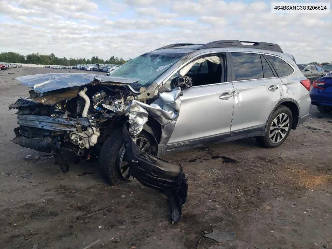 2016 Subaru Outback 2.5I Limited VIN: 4S4BSANC3G3206624 Lot: 70104124