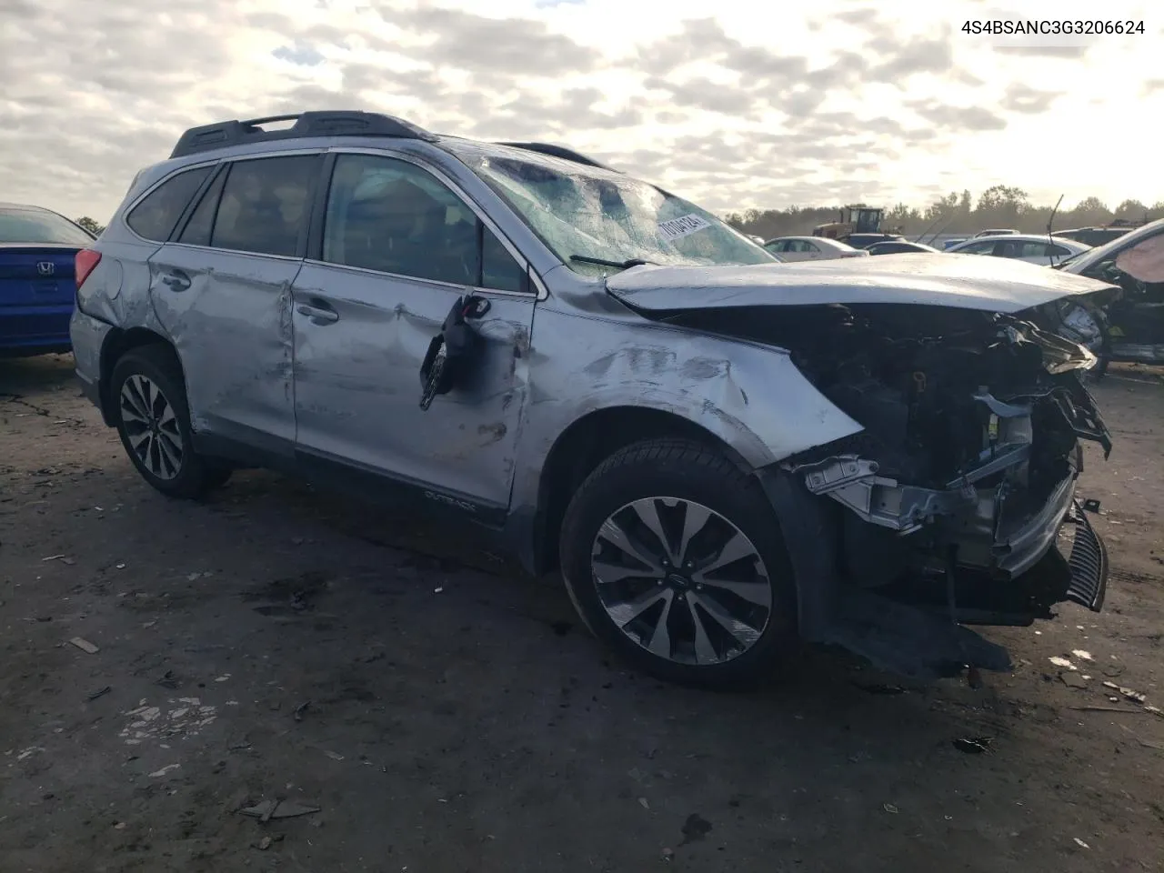 2016 Subaru Outback 2.5I Limited VIN: 4S4BSANC3G3206624 Lot: 70104124