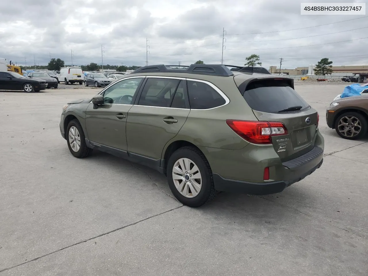 2016 Subaru Outback 2.5I Premium VIN: 4S4BSBHC3G3227457 Lot: 70126904