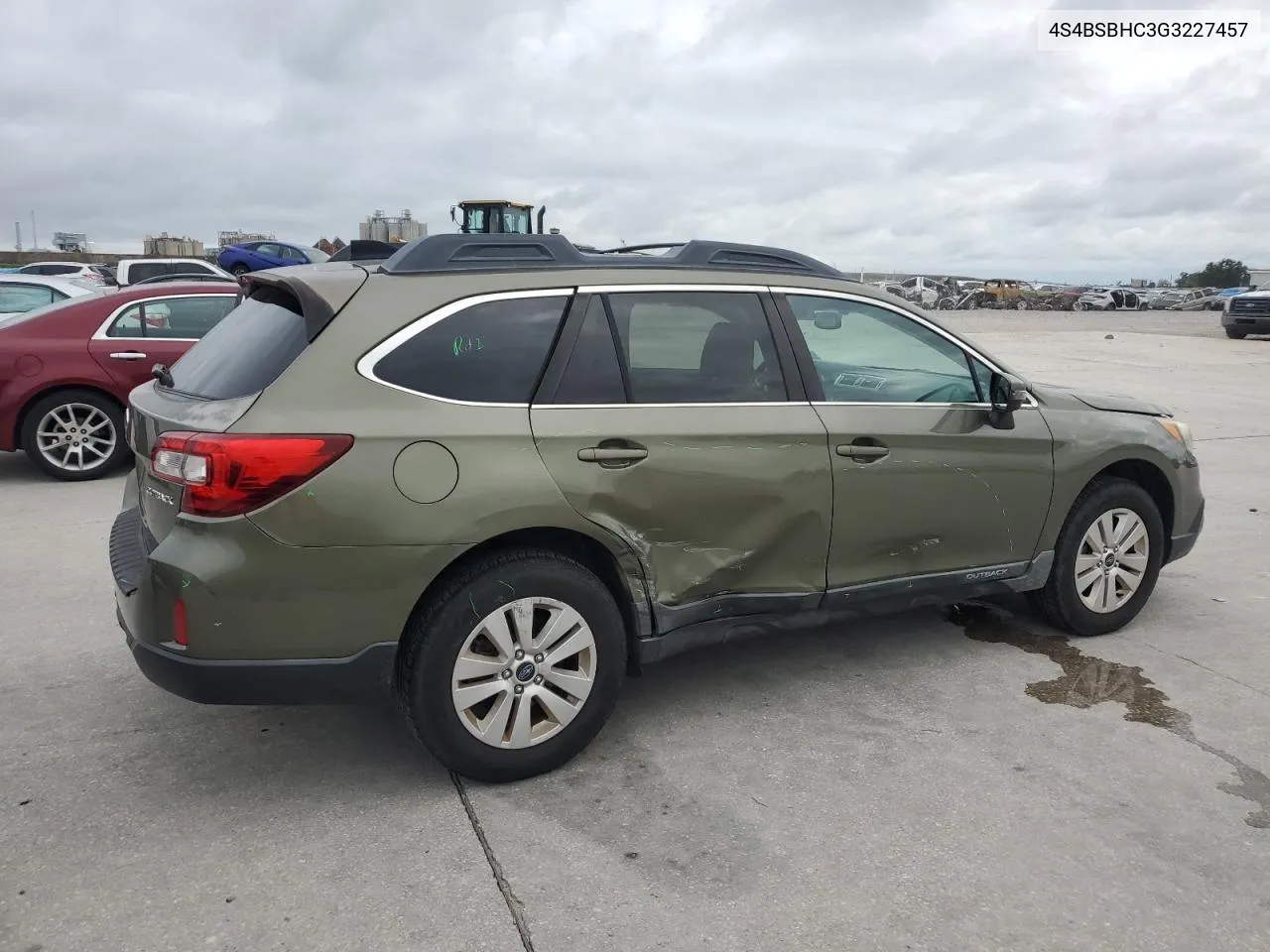 2016 Subaru Outback 2.5I Premium VIN: 4S4BSBHC3G3227457 Lot: 70126904