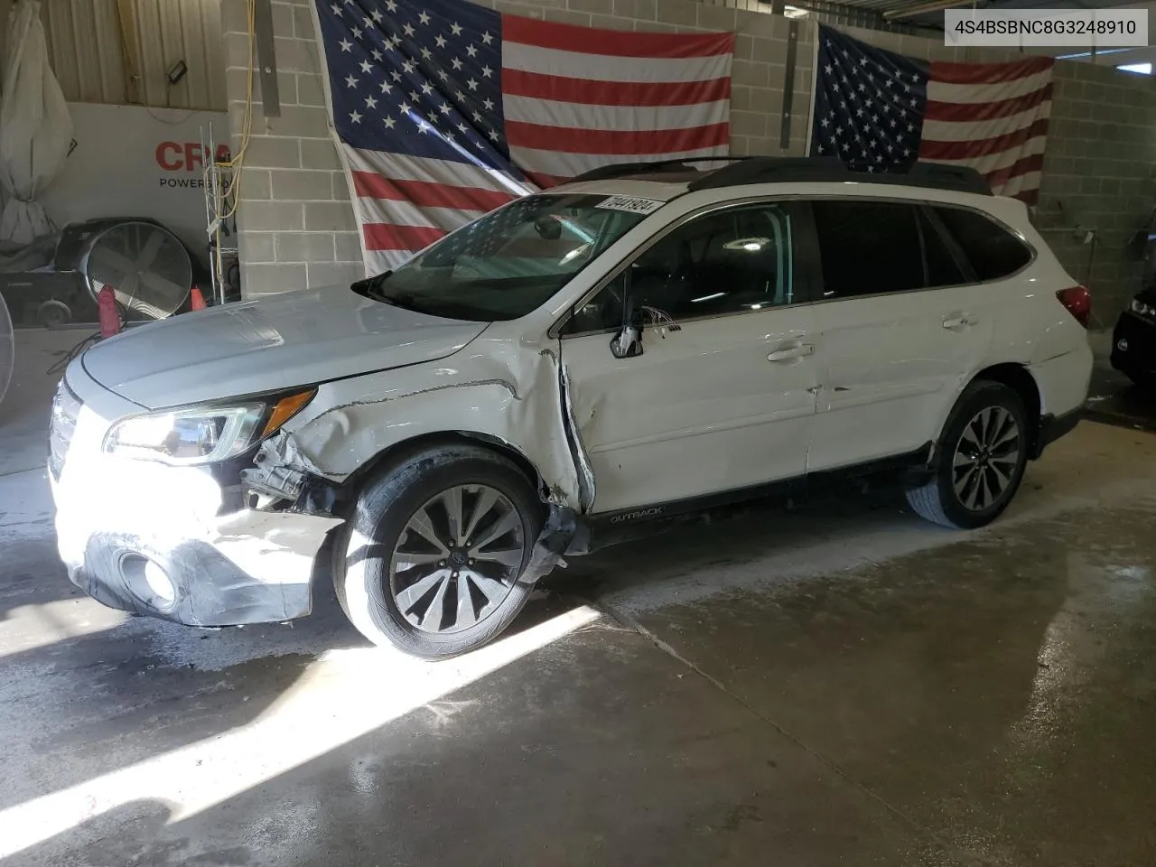 4S4BSBNC8G3248910 2016 Subaru Outback 2.5I Limited