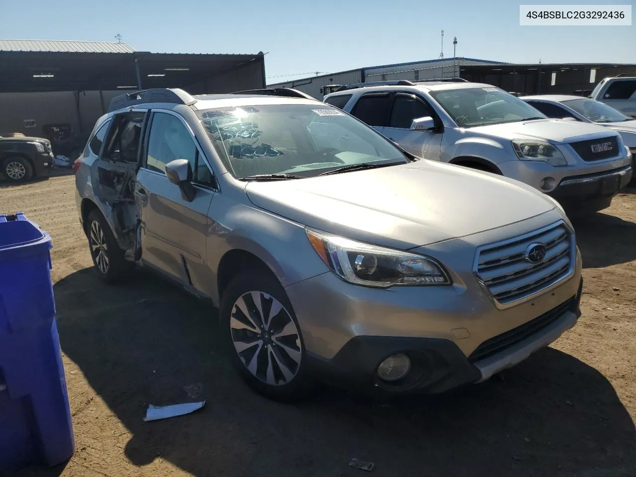 4S4BSBLC2G3292436 2016 Subaru Outback 2.5I Limited