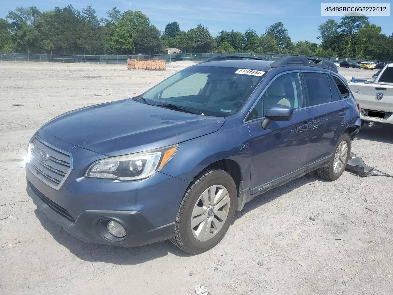 4S4BSBCC6G3272612 2016 Subaru Outback 2.5I Premium