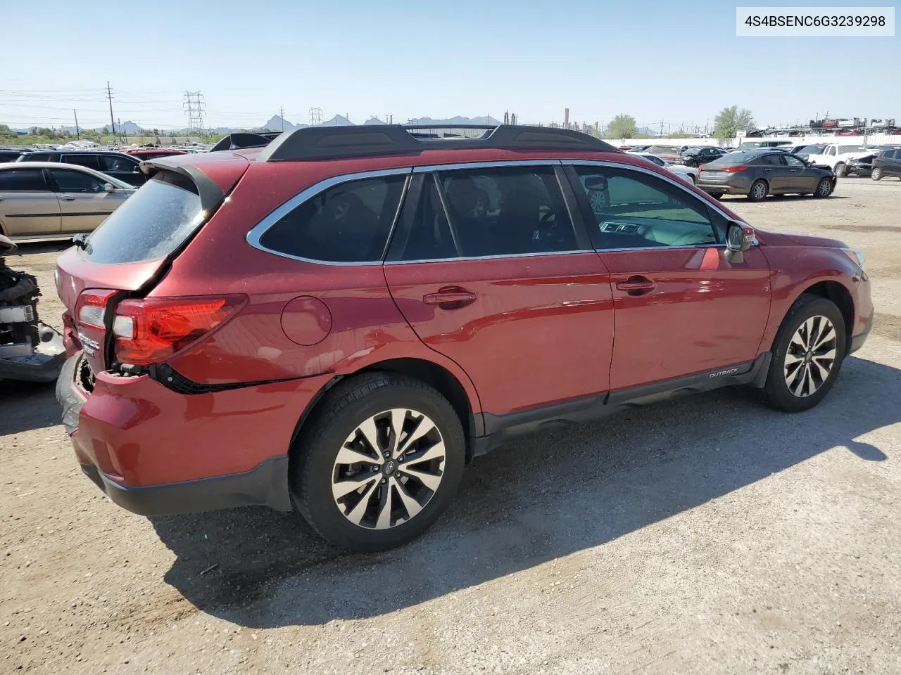 2016 Subaru Outback 3.6R Limited VIN: 4S4BSENC6G3239298 Lot: 71029314