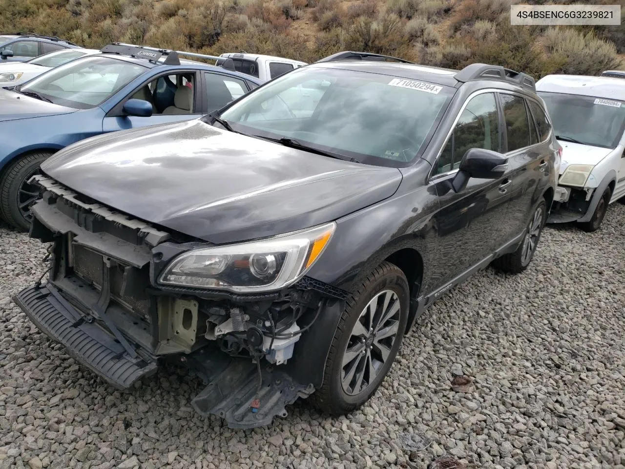 2016 Subaru Outback 3.6R Limited VIN: 4S4BSENC6G3239821 Lot: 71050294